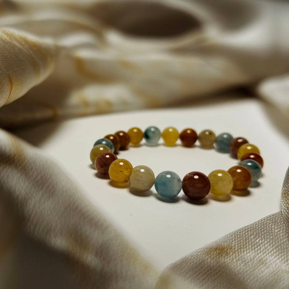 Radiant Harmony – Multi-Color Rabbit Hair Quartz