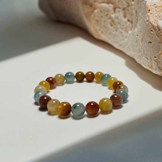 Radiant Harmony – Multi-Color Rabbit Hair Quartz