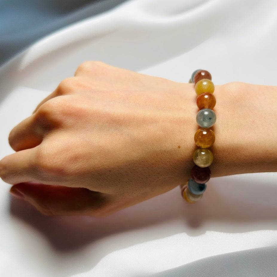Radiant Harmony – Multi-Color Rabbit Hair Quartz