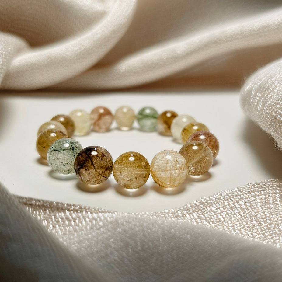 Whispers of Nature – Multi-color Rabbit Hair Quartz