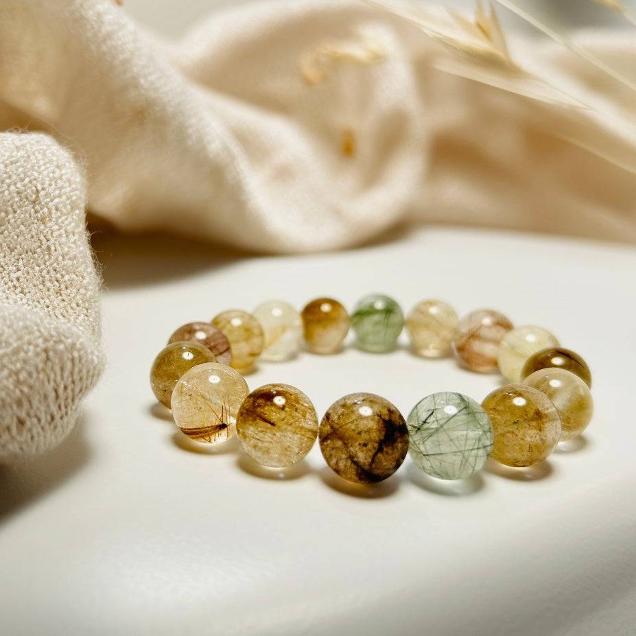 Whispers of Nature – Multi-color Rabbit Hair Quartz
