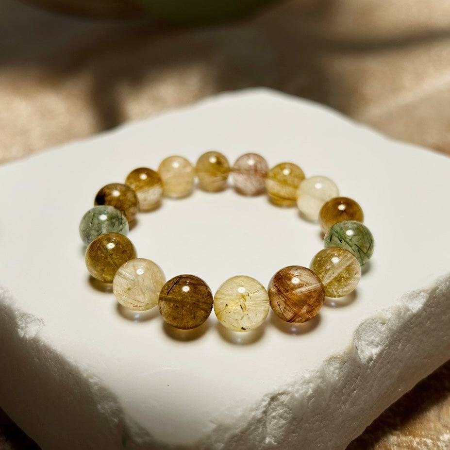 Whispers of Nature – Multi-color Rabbit Hair Quartz