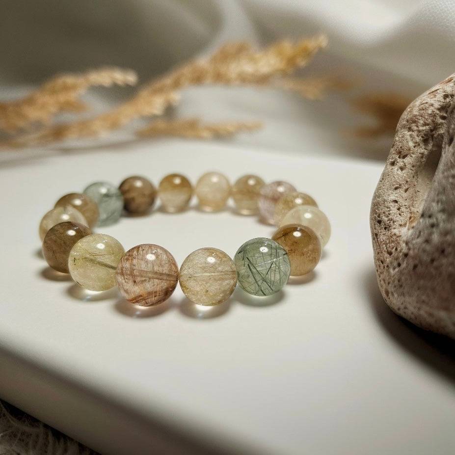 Whispers of Nature – Multi-color Rabbit Hair Quartz
