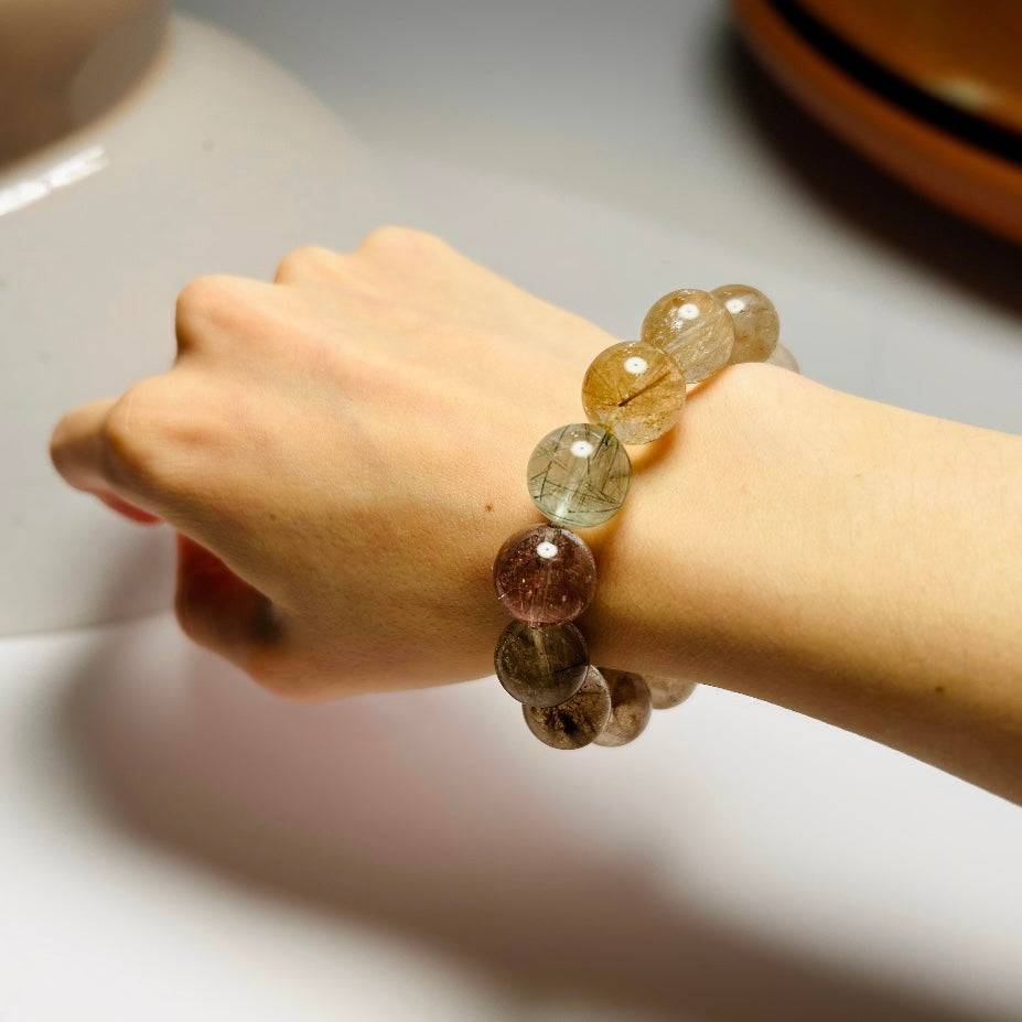 Whispers of Nature – Multi-color Rabbit Hair Quartz