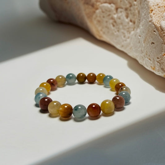 Radiant Harmony – Multi-Color Rabbit Hair Quartz