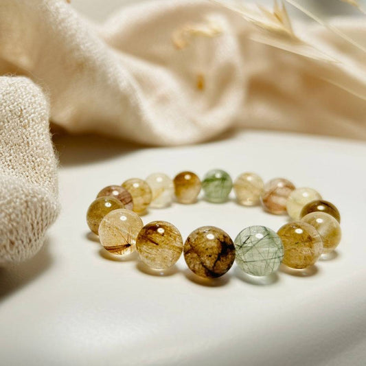 Whispers of Nature – Multi-color Rabbit Hair Quartz