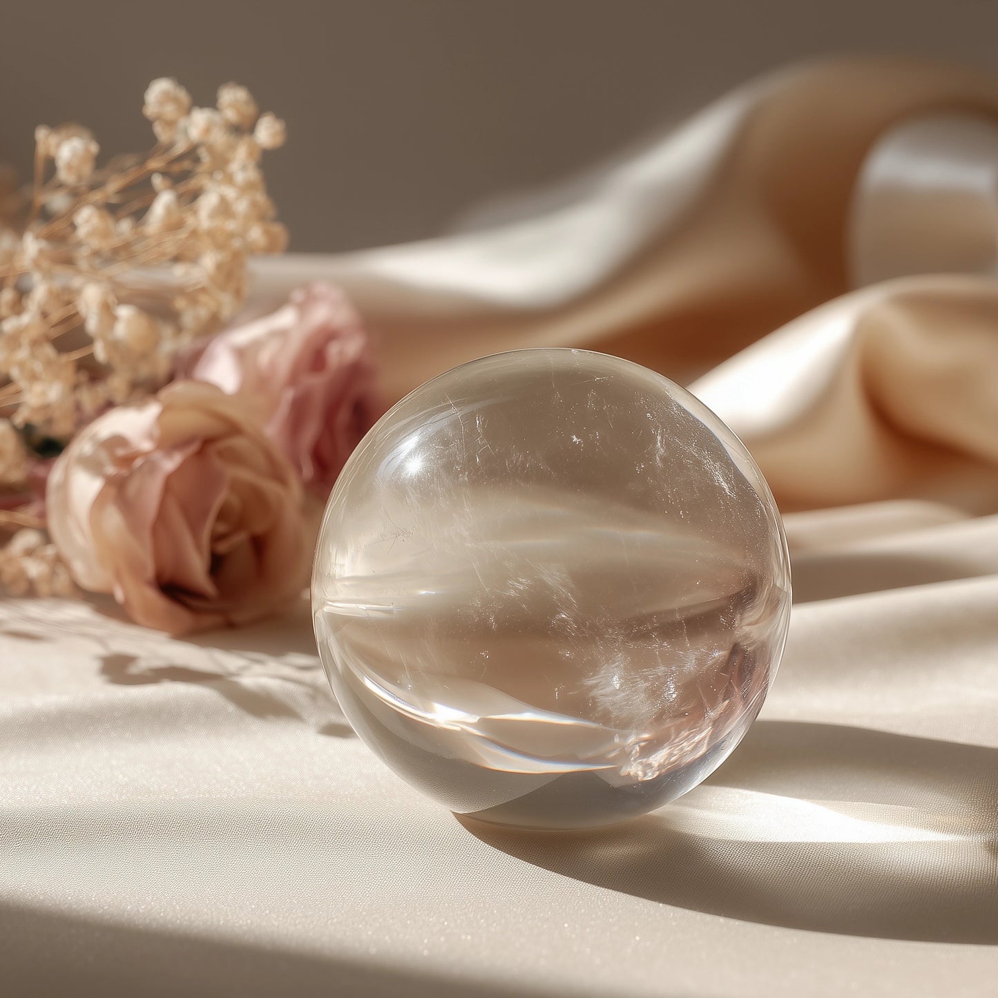 Clear Quartz Crystal Sphere    Clarity · Amplification · Energy