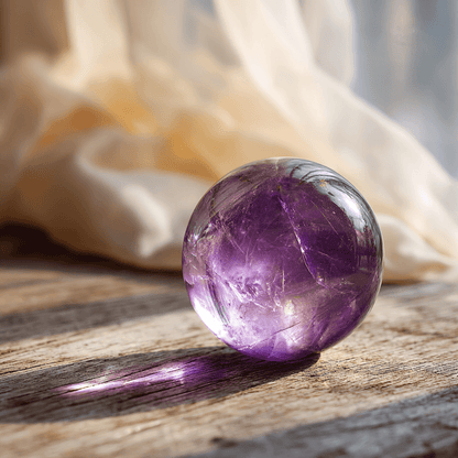 Amethyst Crystal Sphere｜Calm · Protection · Spiritual Growth