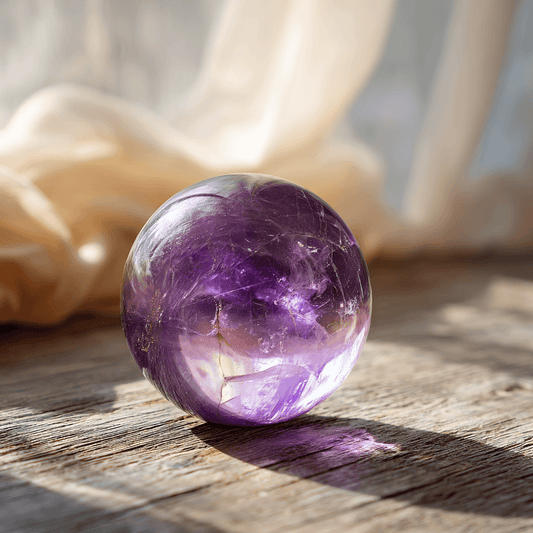 Amethyst Crystal Sphere｜Calm · Protection · Spiritual Growth