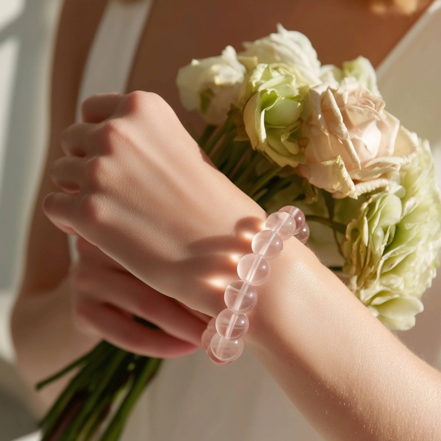 ROSE Quartz Bracelet Embrace Love & Harmony