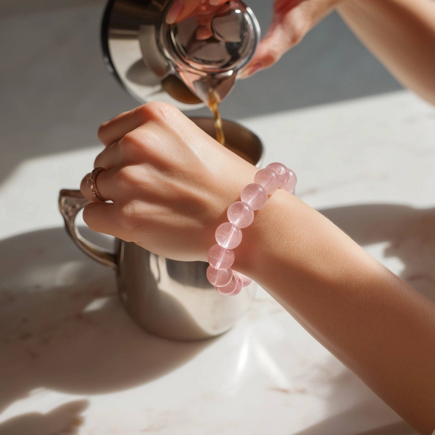 ROSE Quartz Bracelet Embrace Love & Harmony
