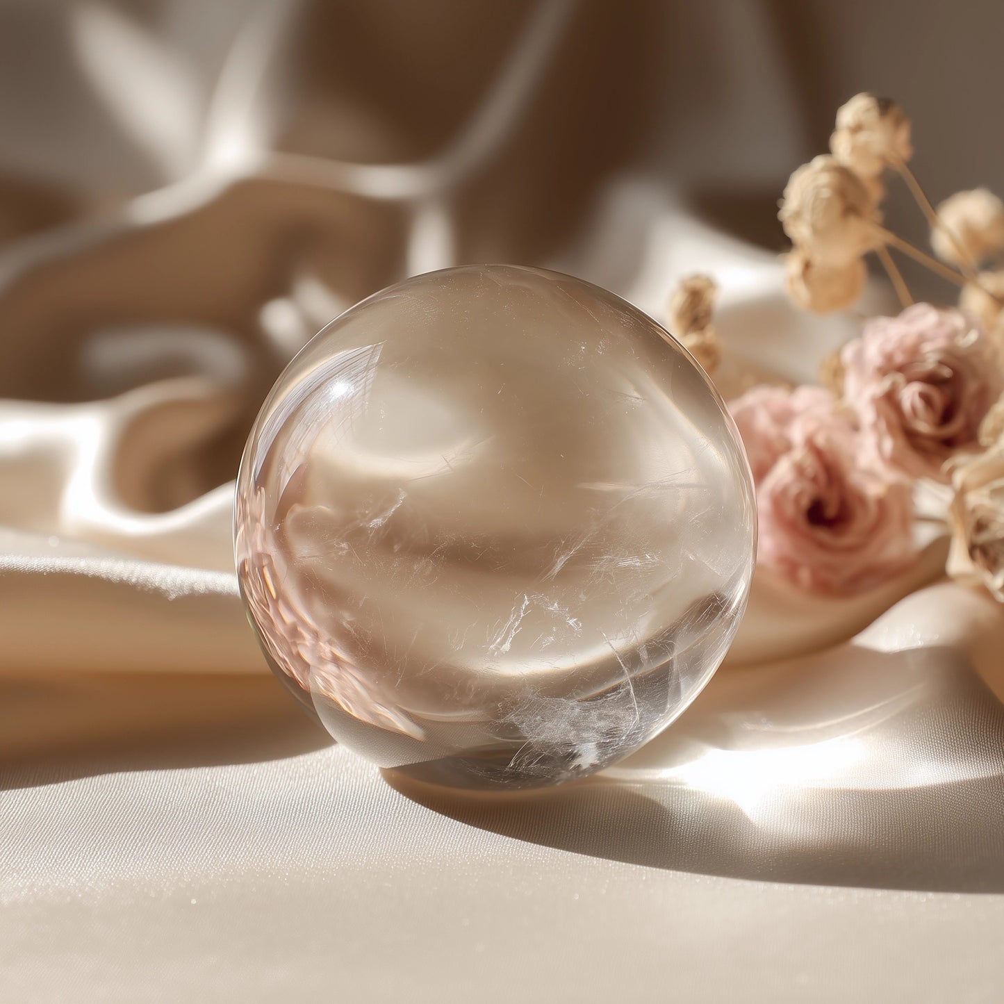 Clear Quartz Crystal Sphere    Clarity · Amplification · Energy